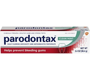 Parodontax Clean Mint Toothpaste for Bleeding Gums, 3.4 Ounce (Pack of 6)