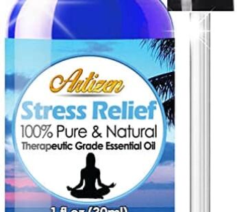 Artizen Stress Relief Blend Essential Oil (100% Pure & Natural – Undiluted) Therapeutic Grade – Huge 1oz Bottle – Perfect for Aromatherapy, Relaxation, Skin Therapy & More!