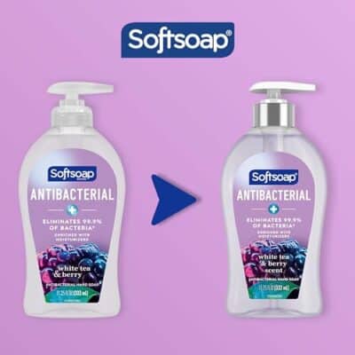 Softsoap Antibacterial Liquid Hand Soap, White Tea & Berry Scent Hand Soap, 11.25 Ounce, 6 Pack - Image 3