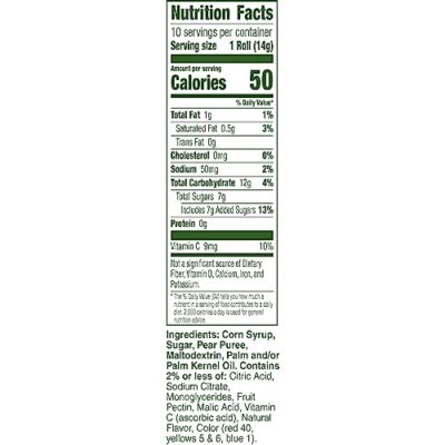 Fruit Roll-Ups Fruit Flavored Snacks, Tropical Tie-Die, 0.5 oz, 10 ct - Image 8
