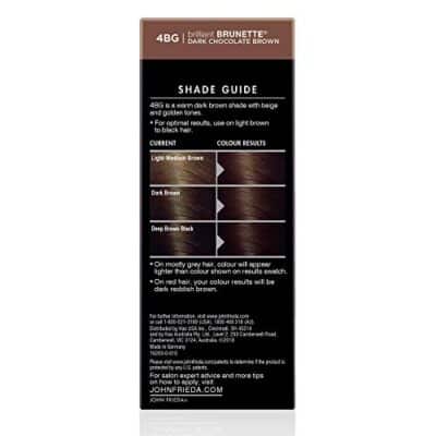 John Frieda Brown Permanent Precision Hair color Foam Hair Color Kit, Brown Hair Dye, 4BG Dark Chocolate Brown Hair Color, 1 Application - Image 12