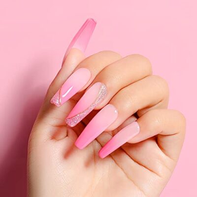 AIMEILI Soak Off U V LED Light Pink Gel Nail Polish - Pertty Pretty in Pink (009) 10ml - Image 6