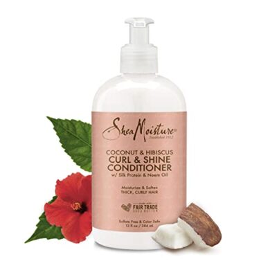 SheaMoisture Curl & Shine Conditioner Coconut & Hibiscus, for Thick, Curly Hair to Moisturize & Soften, 13 oz - Image 16