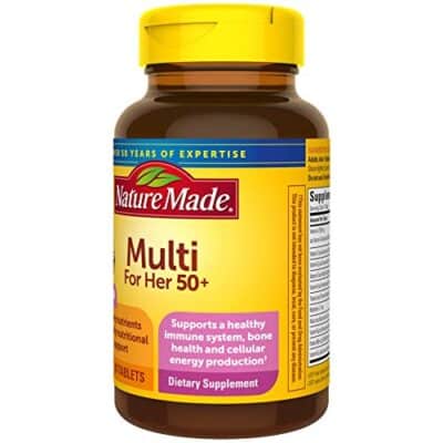 Nature Made Multivitamin For Her 50+ with No Iron, Womens Multivitamin for Daily Nutritional Support, Multivitamin for Women, 90 Tablets, 90 Day Supply - Image 9