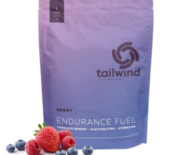 Tailwind Nutrition Endurance Fuel, Electrolyte & Hydration Sports Drink Mix Powder, Gluten-Free, Vegan, Berry, 50 Servings