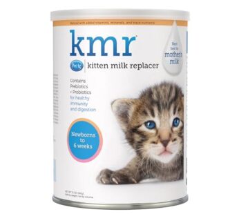 Pet-Ag KMR Kitten Milk Replacer Powder – 12 oz – Powdered Kitten Formula with Prebiotics, Probiotics & Vitamins for Kittens Newborn to Six Weeks Old – Easy to Digest