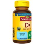Nature Made Vitamin D3 2000 IU (50 mcg), Dietary Supplement for Bone, Teeth, Muscle and Immune Health Support, 90 Softgels, 90 Day Supply - Image 7