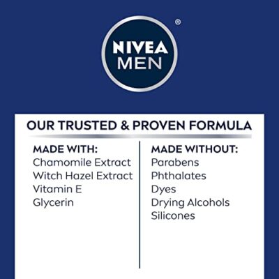 Nivea Men Sensitive Post Shave Balm with Vitamin E, Chamomile and Witch Hazel Extracts, 3 Pack of 3.3 Fl Oz Bottles - Image 7