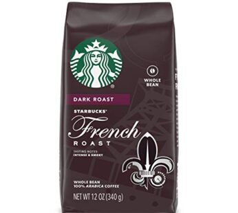 Starbucks Dark Roast Whole Bean Coffee ? French Roast ? 100% Arabica ? 1 bag (12 oz.)