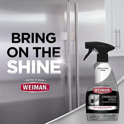Weiman Stainless Steel Cleaner and Polish - 2 Pack - Removes Fingerprints, Residue, Water Marks and Grease from Appliances w/Buffing Towel - Image 9