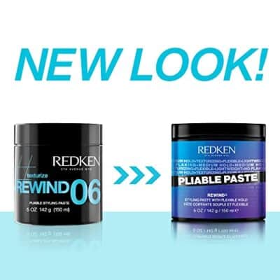 Redken Pliable Paste For Hair Styling with Flexible Hold |Adds Lightweight, Flexible Texture & Moisture | Natural Finish | No Flaking | Medium Hold Control | For All Hair Types | 5 Oz - Image 2