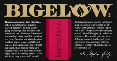 Bigelow Tea Raspberry Tea, 20 ct - Image 10