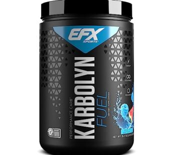EFX Sports Karbolyn Fuel | Fast-Absorbing Carbohydrate Powder | Carb Load, Sustained Energy, Quick Recovery | Stimulant Free | 18 Servings (Blue Razz Watermelon)