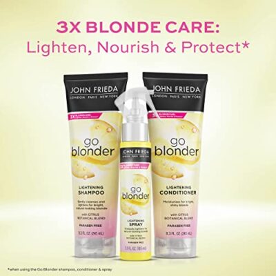 John Frieda Sheer Blonde Go Blonder Conditioner, Gradual Lightening Conditioner, 8.3 oz, with Citrus and Chamomile, featuring our BlondMend Technology - Image 7