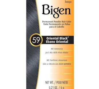 Bigen Permanent Powder Hair Color 59 Oriental Black 1 ea (Pack of 2)