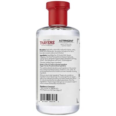 THAYERS Original Witch Hazel Astringent with Aloe Vera, 12 Ounce Bottle - Image 11