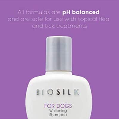 BioSilk Silk Therapy Whitening Dog Shampoo for Dogs - Pet Safe Grooming and Brightening Shampoo for a Bright White Coat - Dog Wash Enhances Shine and Softness, 12 Fl Oz - Image 3