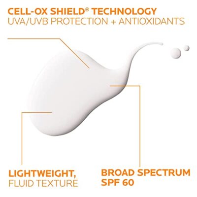 La Roche-Posay Anthelios Light Fluid Facial Sunscreen SPF 60 | Lightweight Sunscreen For Face | Fluid Texture | Broad Spectrum SPF + Antioxidants | Oil Free & Oxybenzone Free | Travel Size 1.7 Fl. Oz. - Image 4