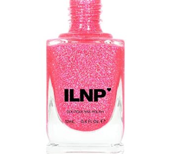 ILNP Misbehaving – Vivid Neon Pink Holographic Sheer Jelly Nail Polish