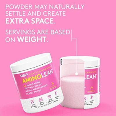 RSP Nutrition AminoLean Pre Workout Powder, Amino Energy & Weight Management with BCAA Amino Acids & Natural Caffeine, Preworkout Boost for Men & Women, 30 Serv - Image 8