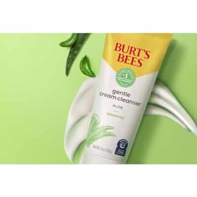 Burt's Bees Gentle Cream Cleanser with Aloe for Sensitive Skin, 98.9% Natural Origin, 6 Ounces - Image 10