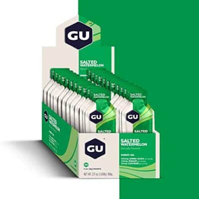 GU Energy Original Sports Nutrition Energy Gel, Vegan, Gluten-Free, Kosher, and Dairy-Free On-the-Go Energy for Any Workout, 24-Count, Salted Watermelon - Image 4