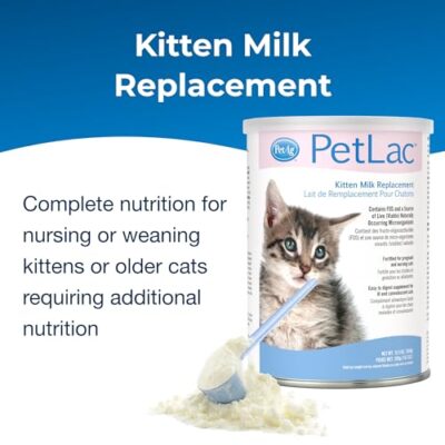 Pet-Ag PetLac Powder for Kittens - 10.5 oz - Kitten Milk Replacement Powder for Kittens Newborn to Six Weeks Old - Easy to Digest - Image 2