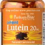 Puritan's Pride Lutein 20 mg with Zeaxanthin, Eye Health Support, 60 Count (L-1)