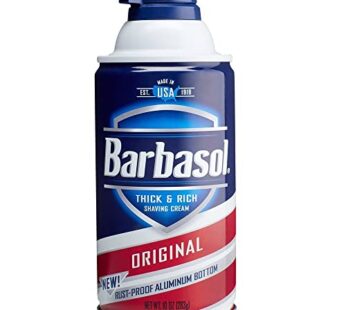 Barbasol Thick and Rich Shaving Cream, Original 10 oz (Pack of 2)