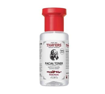 Thayers Alcohol-Free Rose Petal Witch Hazel Facial Toner for Glowing Skin, Soothing, Hydrating, Refreshing Toner for Normal and Combination Skin, 3oz