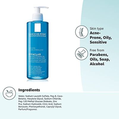 La Roche-Posay Effaclar Purifying Foaming Gel Cleanser for Oily Skin | With Zinc Pidolate To Remove Excess Oil & Shine | Alcohol Free & Oil Free | Face Wash For Oily Skin | Sensitive Skin Tested - Image 11