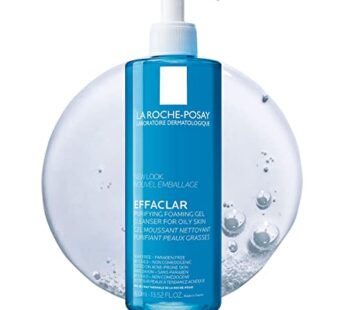 La Roche-Posay Effaclar Purifying Foaming Gel Cleanser for Oily Skin | With Zinc Pidolate To Remove Excess Oil & Shine | Alcohol Free & Oil Free | Face Wash For Oily Skin | Sensitive Skin Tested