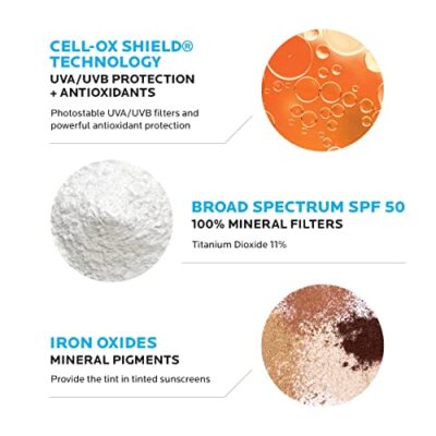 La Roche-Posay Anthelios Tinted Sunscreen, Ultra-Light Fluid Broad Spectrum SPF 50, with Titanium Dioxide Mineral Face Sunscreen, Universal Tint, Oil-Free - Image 5