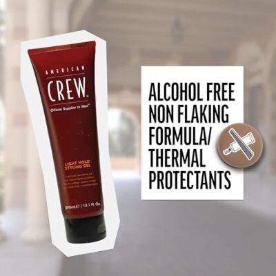 American Crew Men's Hair Gel, Light Hold, Non-Flaking Styling Gel, 13.1 Fl Oz - Image 4