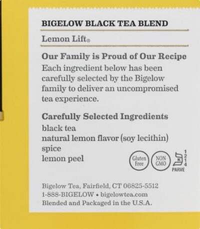 Bigelow, Black Tea, Lemon Lift, 20 Tea Bags, 1.37 oz (38 g) - Image 14