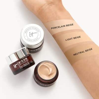 IT Cosmetics Bye Bye Redness, Transforming Light Beige - Neutralizing Color-Correcting Cream - Reduces Redness - Long-Wearing Coverage - With Hydrolyzed Collagen - 0.37 fl oz - Image 4
