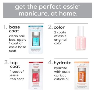 essie Nail Care, 8-Free Vegan, All In One Base Coat and Top Coat, strength and shine nail polish, 0.46 fl oz - Image 8