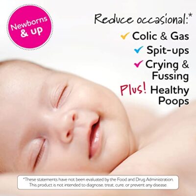 BioGaia Baby Probiotic Drops - Colic & Gas Relief + Vitamin D, 50-Day Supply, Safe for Newborns, Reduces Crying, Fussing, Colic, Gas, Spit-ups & Constipation, No allergens, Dairy or Soy (Pack of 2) - Image 2