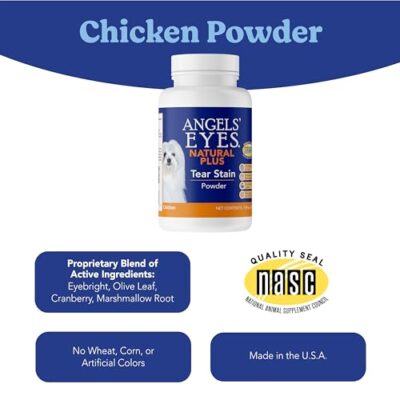ANGELS' EYES NATURAL PLUS Tear Stain Prevention Chicken Powder for Dogs | All Breeds | No Wheat No Corn | Daily Support for Eye Health | Proprietary Formula | Limited Ingredients | Net Content 45g - Image 6