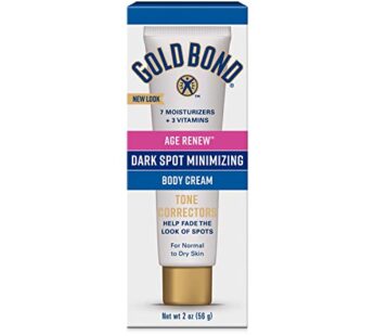 Gold Bond Age Renew Dark Spot Minimizing Age Renew Body Cream, 2 oz., With No Bleaching Agents