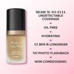 Too Faced Born This Way Natural Finish Longwear Liquid Foundation, 1.01 fl. oz., Natural Beige - Image 5
