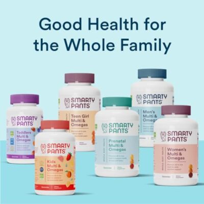 SmartyPants Multivitamin for Men, Gummies: Omega 3 Fish Oil (EPA/DHA), Methylfolate, CoQ10, Vitamin D3, C, Vitamin B12, B6, Vitamin A, K & Zinc for Immune Support, 180 Gummies (30 Day Supply) - Image 11