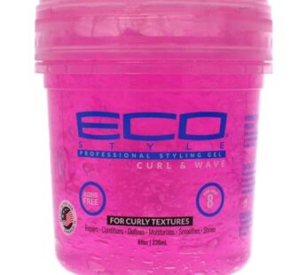 Eco Style Ecoco Hair Gel – Curl And Wave – Anti-Itch, Alcohol-Free Formula – Perfect Hold For Angled Or Tapered Sides – Ideal For Wavy Hair – No Flakes – Not Animal Tested – Moisturizes – 8 Oz