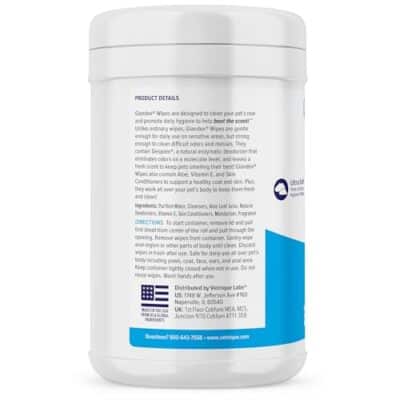 Vetnique Labs Glandex Dog Wipes for Pets Cleansing & Deodorizing Anal Gland Hygienic Dog & Cat Wipes with Vitamin E, Skin Conditioners and Aloe (75ct) - Image 2
