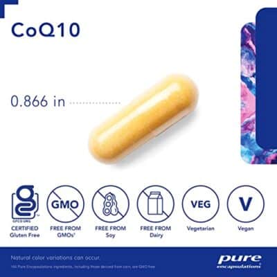 Pure Encapsulations CoQ10 120 mg - Coenzyme Q10 Supplement for Heart Health, Energy, Antioxidants, Brain & Memory Health - Cellular Health, Cognition & Cardiovascular Support* - 1-Month Supply - Image 3