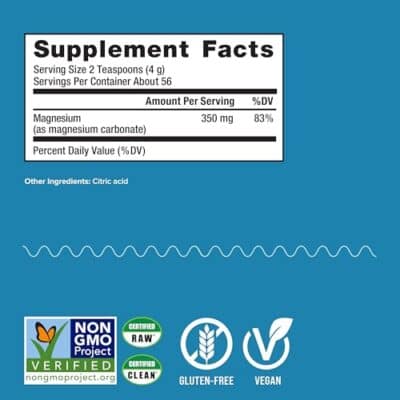 Natural Vitality Calm, Magnesium Citrate Supplement, Anti-Stress Drink Mix Powder, Gluten Free, Vegan, & Non-GMO, Original Unflavored, 16 oz - Image 4