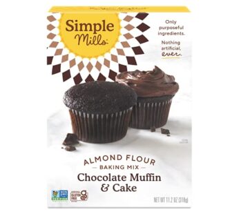 Simple Mills Almond Flour Baking Mix, Chocolate Muffin & Cake Mix – Gluten Free, Plant Based, Paleo Friendly, 11.2 Ounce (Pack of 1)