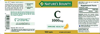 Nature's Bounty Vitamin C Pills and Supplement, Supports Immune Health, 1000mg,100 Count (Pack of 2) - Image 2