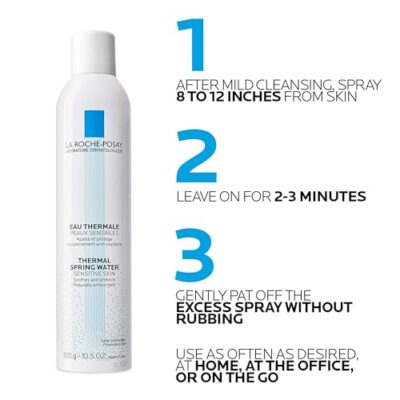 La Roche-Posay Thermal Spring Water, Face Mist Hydrating Spray with Antioxidants to Hydrate and Soothe Skin, Facial Spray, 5.1 Ounce - Image 5