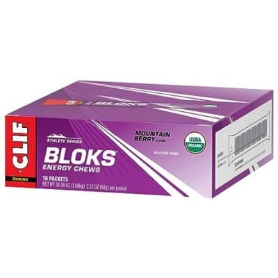 CLIF BLOKS - Mountain Berry Flavor - Energy Chews - Non-GMO - Plant Based - Fast Fuel for Cycling and Running - Quick Carbohydrates and Electrolytes - 2.12 oz. (18 Count) - Image 14
